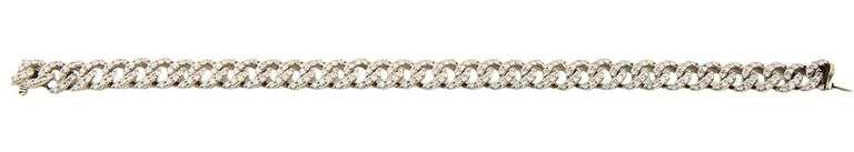 9.0MM 8.75ctw Diamond Curb Link Bracelet in 18K