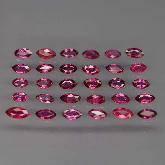 Amazing 3.82ct marquise cut Ruby set! UNTREATED!