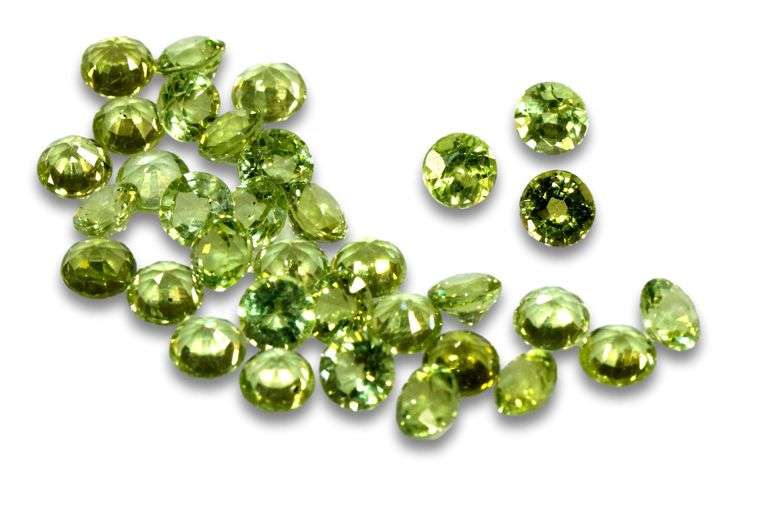 Bright, Shiny Natural Peridot - Lot of 34