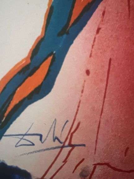 Original plate Signed Salvador Dalí Lithograph from the Romeo & Juliet Rizzoli Edition, Milan 1975