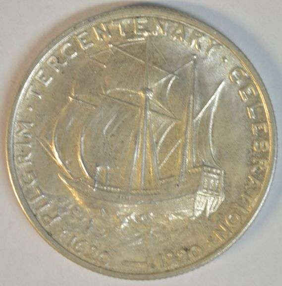 Near Gem BU 1920 Pilgrim Commemorative Half Dollar