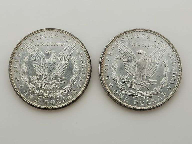 1885 & 1885-O Morgan Silver Dollars, UNC