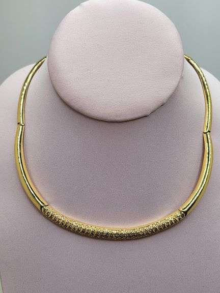 Diamond Choker Necklace in 18KT Yellow Gold