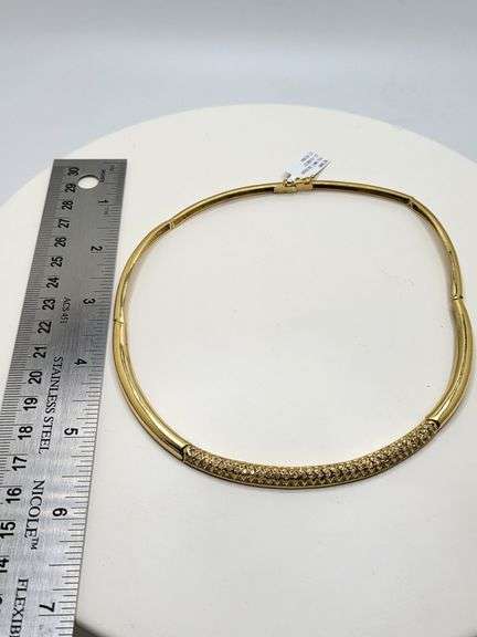 Diamond Choker Necklace in 18KT Yellow Gold