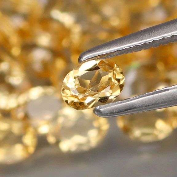 High fire 7.67ct 4x3mm real Brazilian Citrine set!