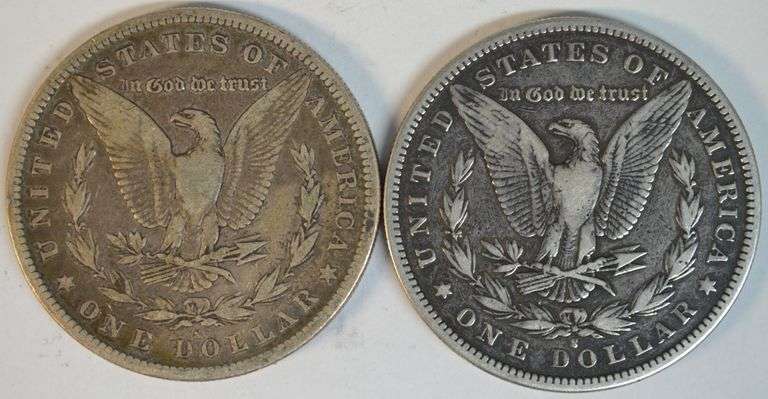 2 Better date Morgan Silver Dollars from 1883-S & 1892-S