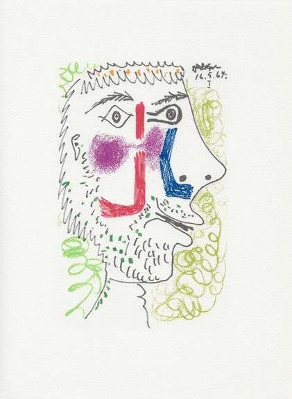 Exclusive Limited Edition Pablo Picasso Lithograph "Le Gout du Bonheur", 1970