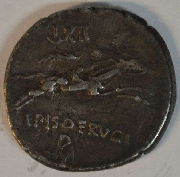High grade L Calpurnius Piso Frugi Roman Republic Denarius, 90BC