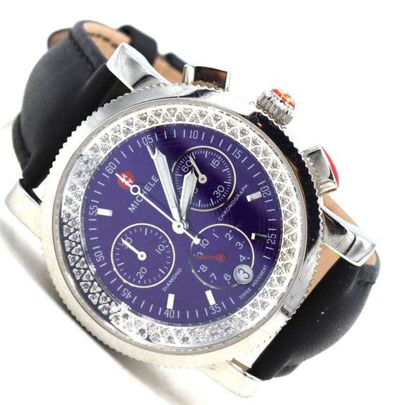 Michele sport Sail chronograph diamond watch