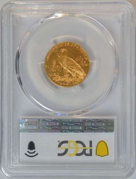 Virtual Gem BU 1908 $5 Liberty Gold Piece. PCGS MS64