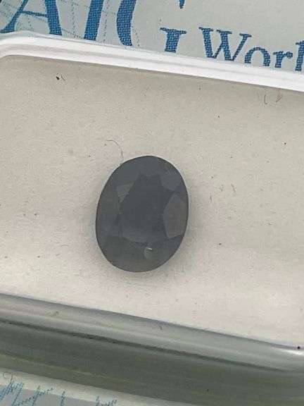 CERTIFIED AND SEALED NATURAL BLUE SAPPHIRE, 1.02 CARAT