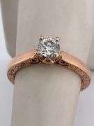 CERTIFIED 14K ROSE GOLD DIAMOND ENGAGMENT RING