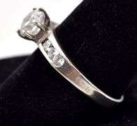 CZ Gemstone Ring in Sterling Silver