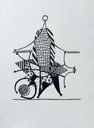 Extremely Collectible Vintage Picasso Woodcut on Paper