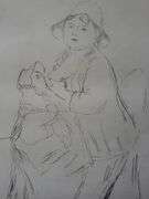 Investment! Very collectable remarkable limited edition Pierre-Auguste Renoir signed in the stone.