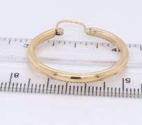 14kt Yellow Gold Tube Hoop Earrings