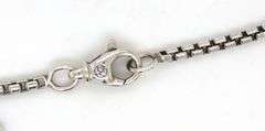 David Yurman box chain necklace in 925 sterling silver