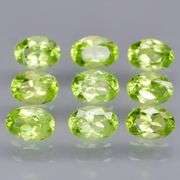 Dazzling 7.59ct untreated apple green Peridot set!