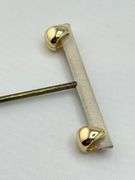 14KT Yellow Gold Dome Huggies Hoop Earrings