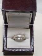 14KT White Gold Band
