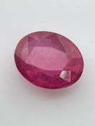 CERTIFIED NATURAL RUBY 3.63 CARAT OVAL SHAPED.