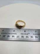 Gents 14KT Gold Sapphire and Diamond Ring