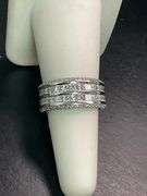 CERTIFIED BRAND NEW 14K WHITE GOLD DIAMOND BAND / RING