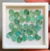 You get a beautiful mix of greens in this 9.35ct Emerald set!