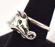 Elephant Ring in Sterling Silver