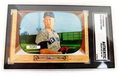 Whitey Ford 1955 Bowman Baseball Card, Graded Authentic