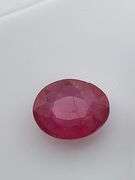 CERTIFIED NATURAL RUBY 3.52 CARAT OVAL SHAPED.