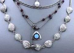 Group lot of 5 Vintage 925 sterling silver necklaces