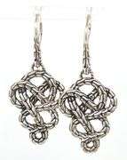John Hardy Classic chain braided dangle drop earrings