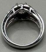 14K White Gold Round Brilliant Cut Diamond Ring of 1.46ct