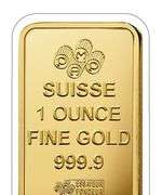 PAMP Suisse 1 ounce .9999 pure gold bar