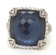 Judith Ripka Sapphire cocktail ring