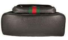 Gucci Black Leather Ophidia Medium Backpack