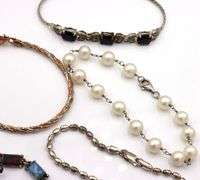 Group lot of Vintage 925 sterling silver bracelets