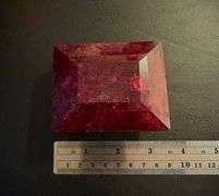 Magnificent Certified Museum Size 2100 Ct Natural Red Ruby Solitaire