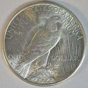 Choice BU 1935-S Peace Silver Dollar. Full strike