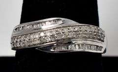 Diamond Band Ring in Sterling Silver