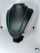 Beautiful 171.5 Cttw Natural Mined From The Earth Emerald Necklace