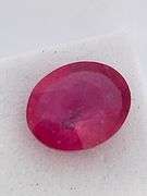 CERTIFIED NATURAL RUBY 3.27 CARAT OVAL SHAPE.