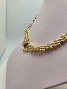 Handcrafted 18ct Gold necklace with over 10ctw of Pave & Baguette Diamonds – 40.3g of Solid Gold, si