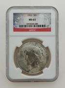 1922 Silver Peace Dollar, NGC MS63