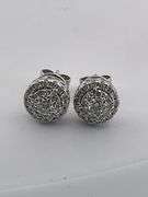 CERTIFIED 18K WHITE GOLD DIAMOND STUDS