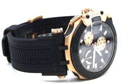 Tissot T race chronograph black and rose PVD black dial watch
