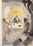 Highly Collectible and Rare Salvador Dali Original Lithograph from the 'Biblia Sacra' Suite