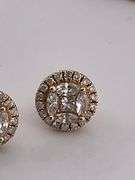 CERTIFIED BRAND NEW 14K YELLOW GOLD DIAMOND STUDS