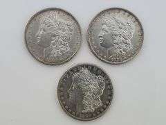 1883-S, 1884-O, 1885-S, Morgan Silver Dollar Lot